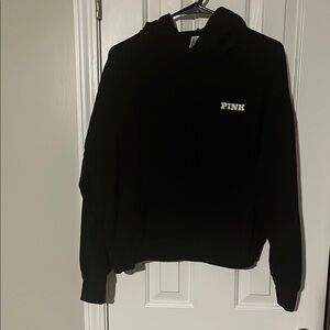 PINK Victoria's Secret Black Hoodie Sweater